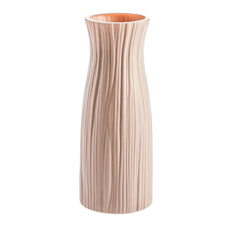 White Imitation Ceramic Plastic Vase