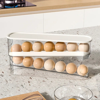 Automatic Scrolling Refrigerator Egg Storage Box