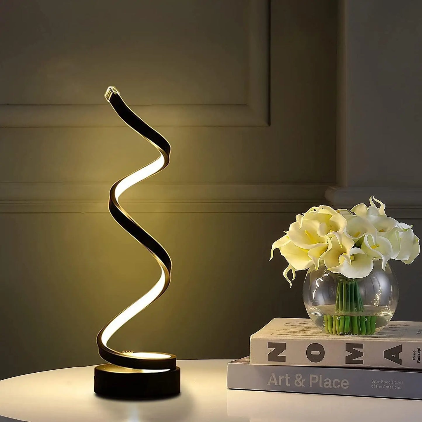 Modern Spiral LED Table Lamp