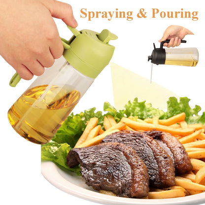 2-in-1 Olive Oil Dispenser and Sprayer - 16oz