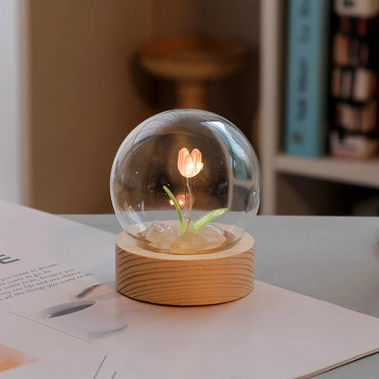 Handmade Mini Tulip Night Light